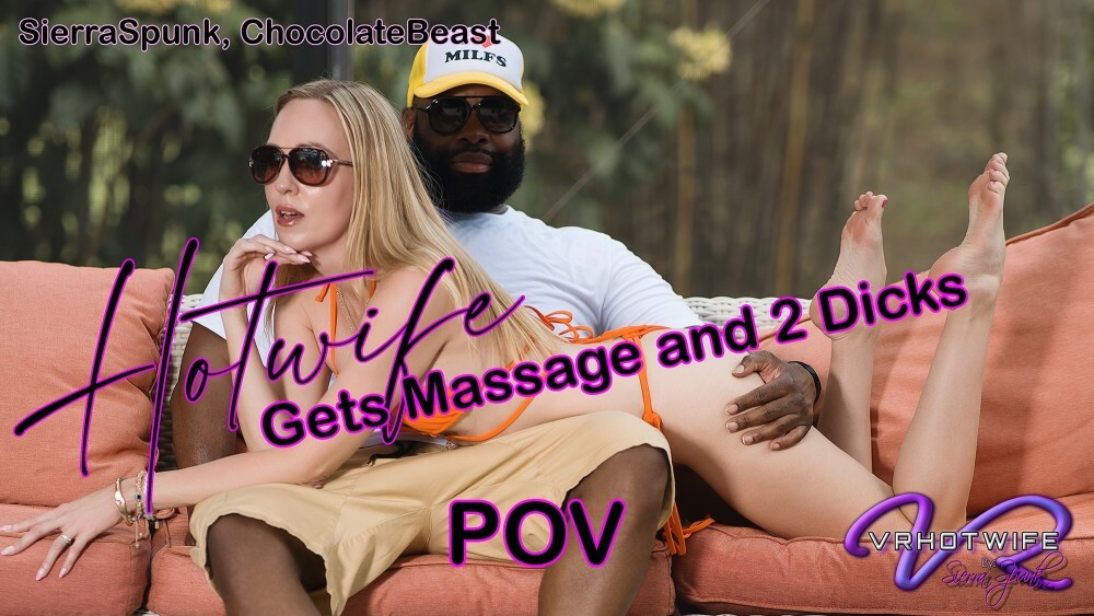 POV Blonde Fucks BBC Neighbor Threesome