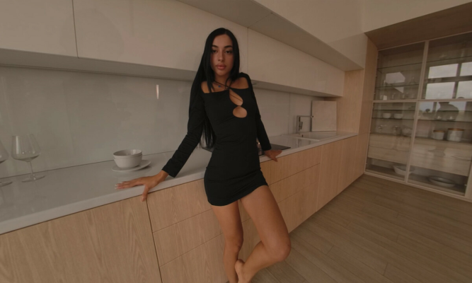 GraceQ in Blossom Time: Sensual VR Striptease - Image 1