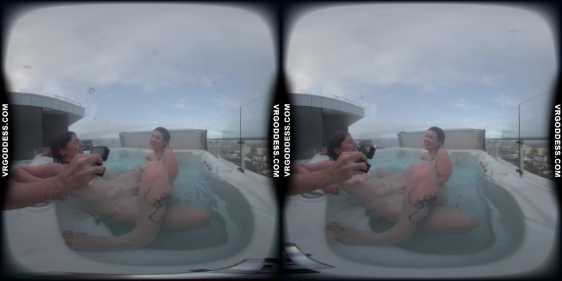 Sammy And Ellah Have Lesbian Sex In A Rooftop Jacuzzi - Image 10