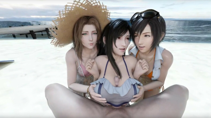 Final Fantasy VR Threesome with Aerith and Tifa - Image 3