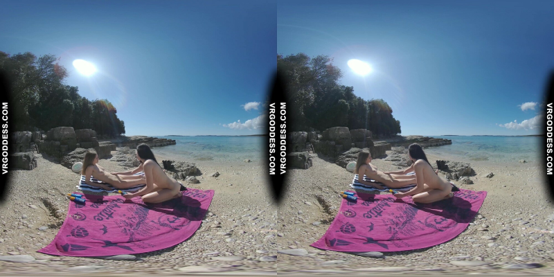 Sunny Beach Afternoon Nude Sunbathing And Searching For Shells On Vacation With Matty Josie - Image 8