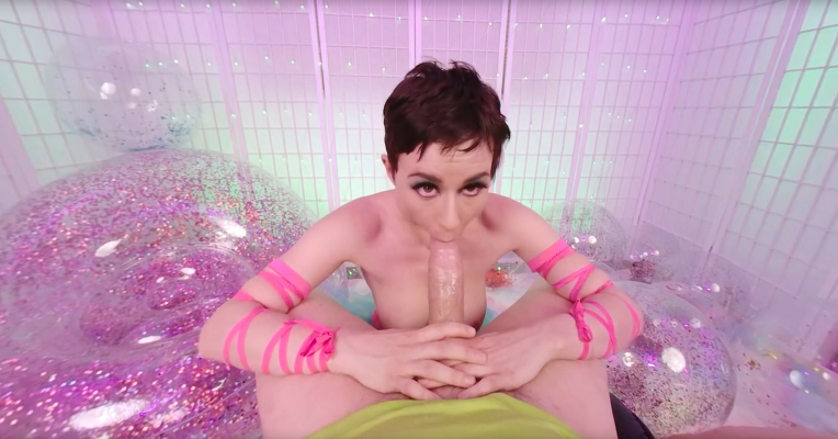 Olive Glass in Steamy VR Blowjob Action - Image 8