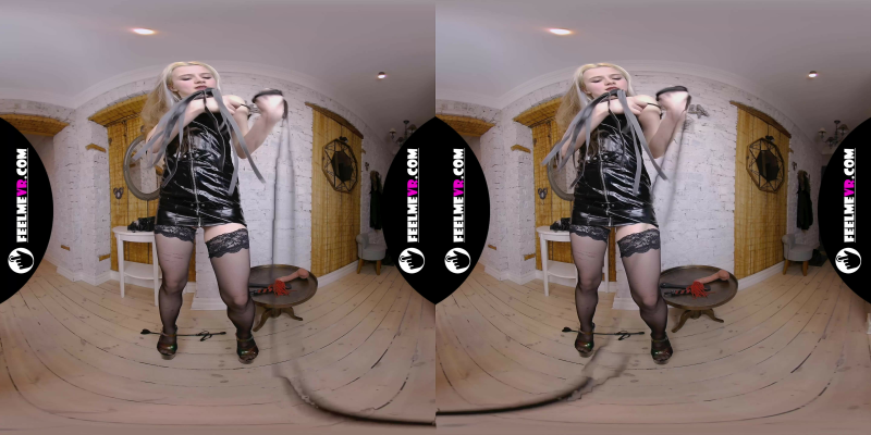 VR180xxx Blonde Tough Lady Miturasu With Whip And Fake Dick - Image 3