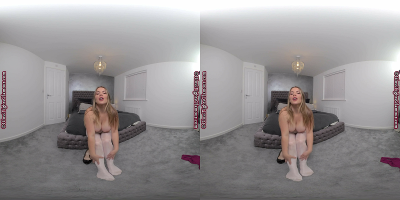 Siobhan Dress With White Glossy Tights - Image 8