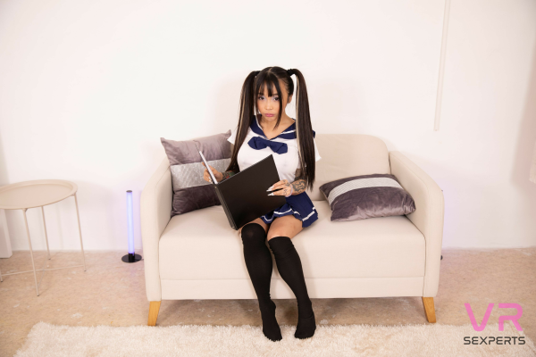 Schoolgirl Sakura's Seductive Exam Pass - Image 1