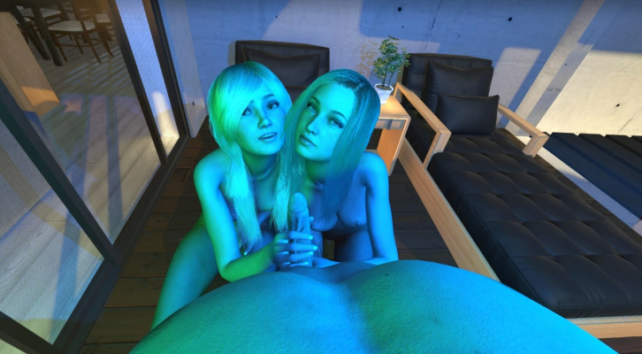 Hot Poolside Threesome with Mindy and Lilly - Image 1