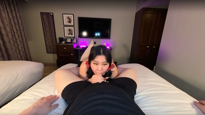 Nerdy Big Boob Asian Loves Pussy Sliding And Sucking Cock - Image 9