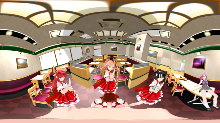 Sexy Anime Girls Cafe Dance with Hot Action - Image 3