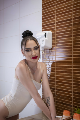 Brunette Skinny Teen Playing With Her Pussy in The Shower - Image 4