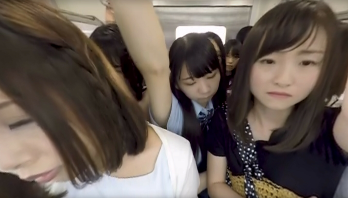 Steamy Train Encounter in Crowded Car POV VR - Image 1