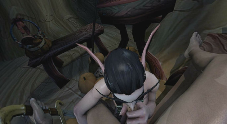 Dark Elf's Seductive Favor in WoW XXX Parody - Image 1