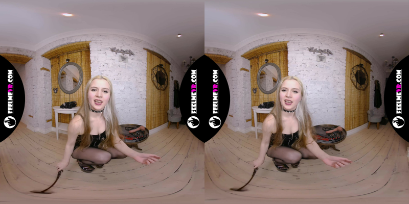 VR180xxx Blonde Tough Lady Miturasu With Whip And Fake Dick - Image 2