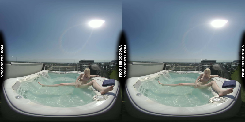 Penthouse Rooftop Jacuzzi Hot Ingrida Smoking And Masturbating In The Sun - Image 7